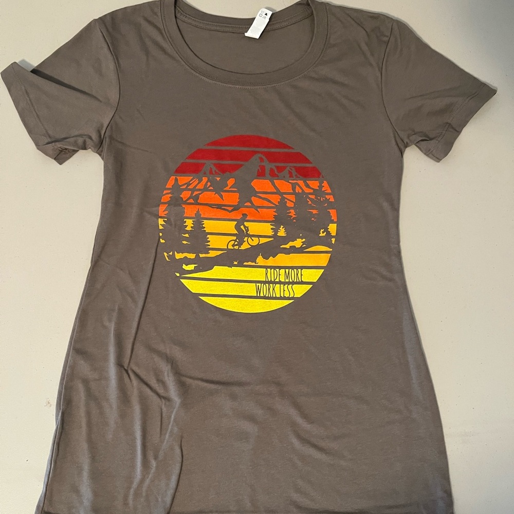 MTB t-shirt, Ride more work less, In search of Epic.